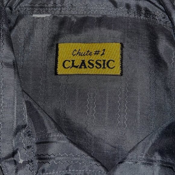 CHUTE #1 CLASSIC Charcoal Gray Pearl Snap Western Shirt - EUC-  Men's Size L/XL - Picture 6 of 6